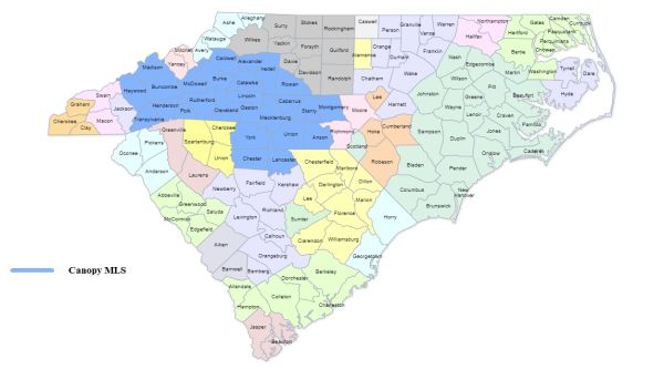 Canopy MLS Map