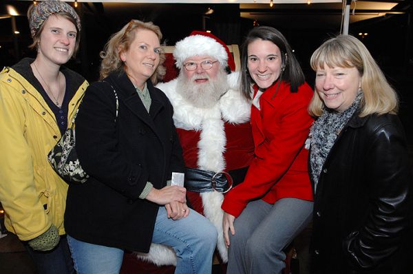 Sitting on Santa's Lap 2012
