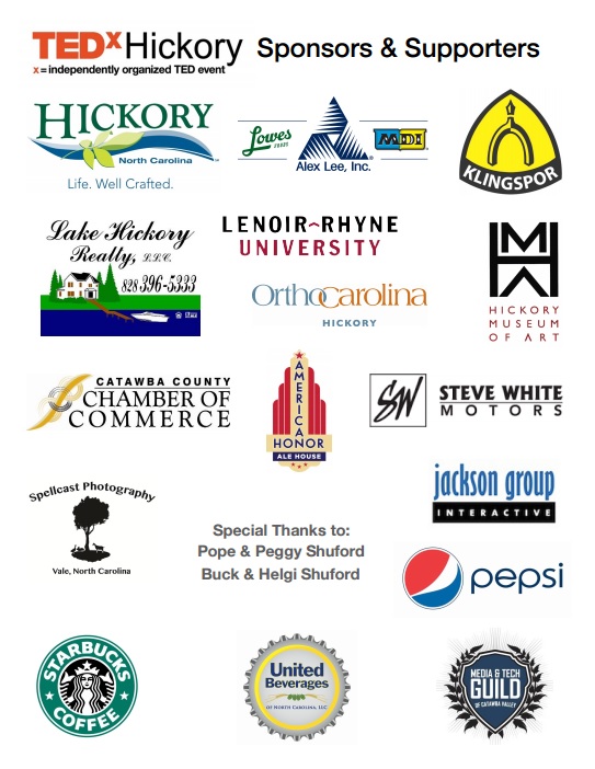 TEDxHickory 2016 Sponsors